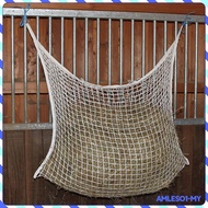 [AmlesoaeMY] Slow Feed Hay Net Horse Hay Feeder Bag Hay Net Bag Slow Feeding Mesh Hay Storage Tote S