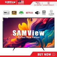 Samview UHD DLED Android Smart TV with Android 11 and Bluetooth Google Chromecast Function (100")