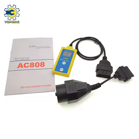 AC808 SRS Air-bag Reset Tool Diagnostic Scanner for BMW 1994 - 2003 Read Clear Fault Code Easy Use E