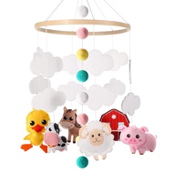 Tudomro Baby Mobile untuk Hiasan Bilik Bayi Woodland, Hiasan Bilik Bayi, Hiasan Haiwan Hutan, Hiasan
