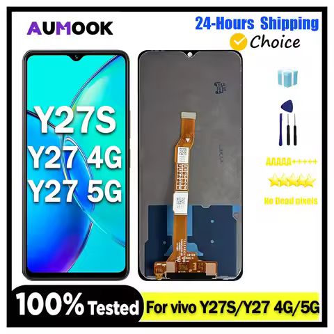 IPS LCD For vivo Y27 4G 5G V2249 V2302 LCD Display Screen Touch Panel Digitizer For vivo Y27s V2322