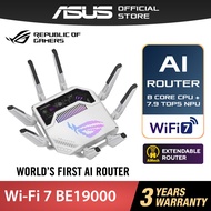 ASUS AI Router ROG Rapture GT-BE19000AI WiFi 7 6GHz BE19000 Tri Band Gaming Router Wireless