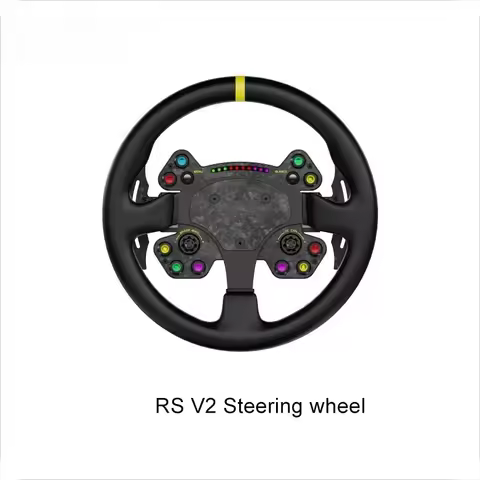 TSW ESX CS V2P RS V2 Round Sim Racing Steering Wheel Game Accessory