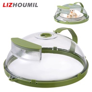 LIZHOUMIL Clear Microwave Splash Covers Microwave Lid Protectors With Handles Steam Vents Keep Your Microwave Clean