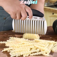 ZAIJIEEE Potato Slicer, Wavy with Handle Potato Cutter, Durable Heavy Duty Stainless Steel Vegetable