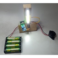 Maulogic: sensor suhu + lampu automatik, temperature sensor + automatic lamp, Projek RBT