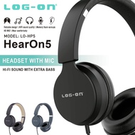MYROOTS X LOG ON HANDSFREE HEAR ON 5 LO-HP5 EXTRA BASS HEADSET
