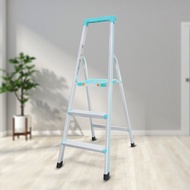 QM💐Ruiju Household Ladder Folding Ladder Herringbone Ladder Aluminum Alloy Ladder Three-Step Ladder Thickened Ladder Too