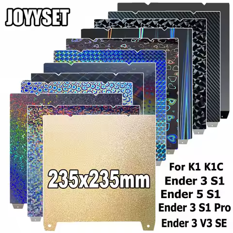 For Ender-3 S1 Pro/Ender 3 V3 SE/ V3 KE/ Ender-5 S1 PEI Build Plate 235x235mm K1 K1C PEI Plate Doubl