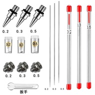 Direct Sales HD131 HD130 Oxygen Injector Airbrush Airbrush Spare Parts Nozzle Cap Needle 0.2 0.3 0.5