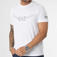 EA7 Men's Casual Short-Sleeved Round Neck T-Shirt Casual All-Match Classic T-Shirt Men Women Same St