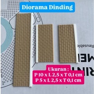 Brick Motif Wall Diorama - Hotwheels Diorama Accessories Diecast