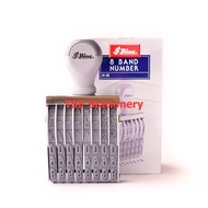 Shiny 8 Band Number Stamp / 8 Digits Numbering Chop N58 N48 N38 N28 N18 N08 NA8 / N-58 N-48 N-38 N-2