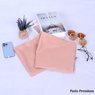 HIJAB SEGIEMPAT PARIS PREMIUM FULL JAHIT TEPI