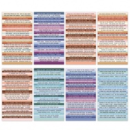 8pcs/Set Quotes Stickers Sheets For Journaling, Vintage Scrapbooking Supplies Kit For Adults, Small