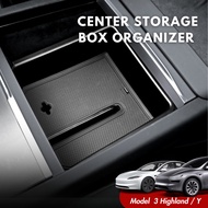 Tesla 25/26 Model 3 Highland/Y Juniper Center Storage Box Organizer Tray Interior Storage Organizer