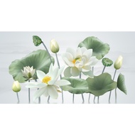 5D DIAMOND PAINTING - WHITE LOTUS PAINTING