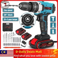 XTITAN 888V Electric Impact Drill Set Brushless Cordless Screwdriver Rechargeable Drill Power Tool M