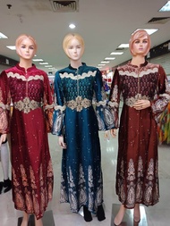 PRODUK TERBARU GAMIS PESTA MEWAH BAHAN BLUDRU-GAMIS LEBARAN MODEL SIMPLE DAN ELEGAN
