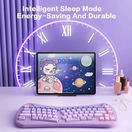 2.4G Bluetooth Dual Mode Cat Cute Keyboard Detachable Wireless Computer Keyboard