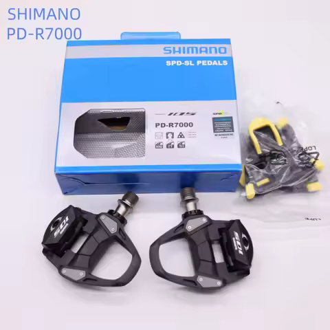 Shimano 105 PD R7000 Road Bike Pedals Carbon Self-Locking Pedals With SH11 Cleats SPD-SL Racing TT T
