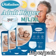 Oldlaiten 10/20PCS Adult Diapers Pregnant Elderly Leak-Proof Pull Up Pants Breathable M/L/XL