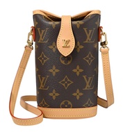 Louis Vuitton LV M80874 Fold Me 經典Monogram老花斜背手機包