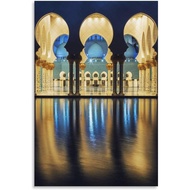 Sheikh Zayed Mosque,Islamic Wall Art Poster, Muslim Art, Quran Ramadan Poster (1) Canvas Wall Art Pr
