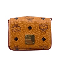 [二手] MCM Logoogram Visetos 手拿包，ブラウン