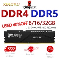 Kingston DDR4 DDR5 8GB/16/32GB Desktop Laptop Memory RAM 2133/2400/2666/3200/5200MHZ PC Notebook