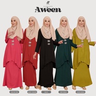 READYSTOCK HASNURI KURUNG AWEEN SET SEDONDON MOM AND KIDS BAJU RAYA 2024 KURUNG MESRA MENYUSU •BURNTORANGE•BLACK•PINK