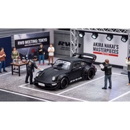 Inno64 Porsche 911 RWB 964 Black Matt