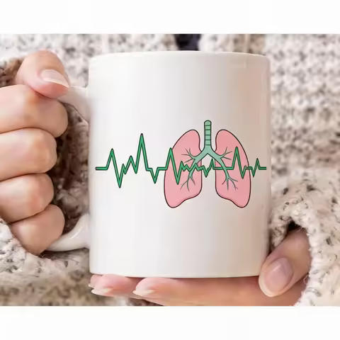 Kidney Heartbeat Nurse Mug 320ml – Dialysis RN Gift for Her, Kidney Awareness, Dishwasher Safe cups