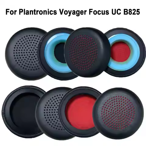 1Pair Replacement Ear Pads Cushion Earpad Cover for Plantronics Voyager Focus UC B825 Headphone Repa