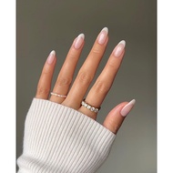 ART Y73Q CUSTOM FRENCH press on FAKE NAILS MeyNailsGallery 2