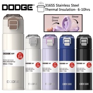 Dodge 500ml Leisure Travel Dual Head 316SS Stainless Steel Vacuum Flask Thermos Water Bottle