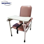 Height Adjustable Stationary Geriatric Chair with Tray Medpro Medical Supplies