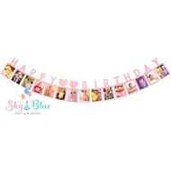 Happy Birthday photo decoration string, Happy Birthday photo decoration string
