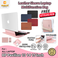 HP Pavilion 13 14 15 inch Tas Laptop Bag Sleeve Premium Leather Cover Stand Case