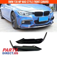 BMW F30 front canard M sport bumper fang MAD style lip splitter F30 accessories