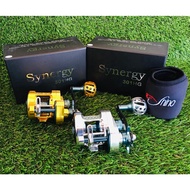 (JOM PANCING) Shino Synergy 301-HG Left-Handle BC Jigging Reel + FREE GIFT