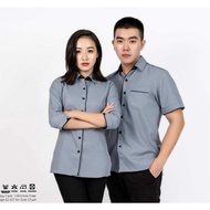 (FP 813) MAN MR2 BAJU KORPORAT READY STOCK | UNIFORM CORPORATE MR2 | CORPORATE SHIRT FORMAL DESIGN