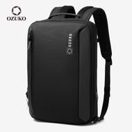 OZUKO Multifunction Men Waterproof USB Charging 15.6 inch Laptop Backpack Travel Business Bags