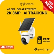 TP-Link Tapo C615G KIT Solar 2K / TC40GW 1080P Outdoor Pan Tilt 4G LTE Sim IP66 PoE Wireless WiFi CC