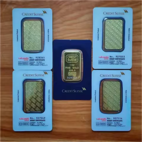 Newest 1 oz Gold Bar Gold Bullion Series with Independent Serial Number Brass Core Fake Gold Block C