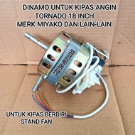 Dinamo Mesin Kipas Angin Berdiri / Stand Fan Tornado 18 Inch / Miyako