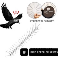 Stainless Steel Spikes Anti Bird & Pigeon Pest Control, Penghalang Burung Tajam, 防猫防鸟刺