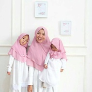 EmmaQueen Steffy children's hijab size S-XL instant hijab soft pad antem (CAN BE COUPLE MOM & KIDS)