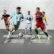 Cristiano Ronaldo Figurine Stand Messi Statue Neymar Doll Football World Cup Desktop Ornament Beckha