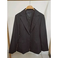 Coat Woven Fabric Women's Blazer Suit New Stock Clearance Very Brand: CMG Black With Brown Stripes B